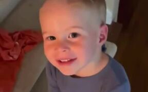 Toddler Runs Shaver on Hair Over His Head - Kids - VIDEOTIME.COM