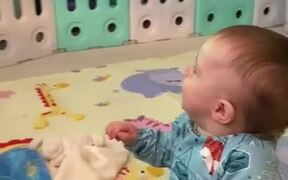 Delightful Baby Boy Giggles His Heart Out