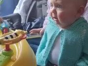 Baby's Reaction To His Friend Screaming