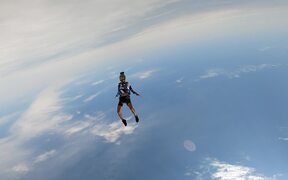 Person Enjoys Free Fall While Skydiving - Sports - VIDEOTIME.COM