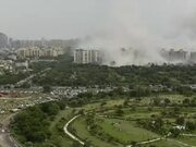 Timelapse Footage of Tower Demolition In Noida
