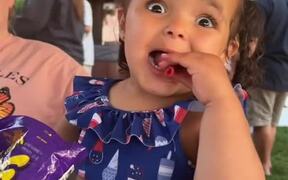 Kid Gets Uncomfortable While Eating Spicy Snack - Kids - VIDEOTIME.COM