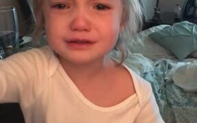 Kid Refuses To Admit She is Having Bad Day