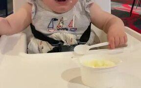 Baby Stops Crying When Ice Cream Is Kept