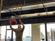 Guy Performs Gymnastic Trick Shot With Ball