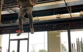 Guy Performs Gymnastic Trick Shot With Ball - Fun - VIDEOTIME.COM