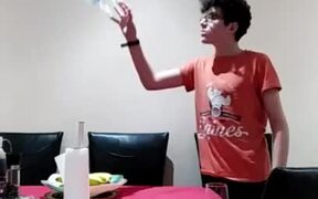 Guy Accidentally Breaks Glass - Kids - VIDEOTIME.COM