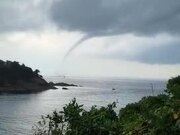 Waterspout Forms Off Coast of Fowey