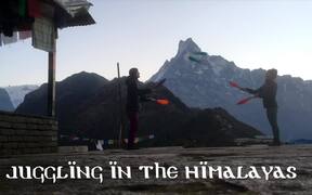 People Enjoy Slacklining and Other Sports in Nepal - Fun - VIDEOTIME.COM