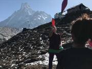 People Enjoy Slacklining and Other Sports in Nepal