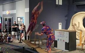 Duo Perform Acrobatic Tricks on See-Saw