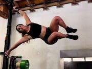 Woman Does Heavy Weightlifting & Intense Workouts
