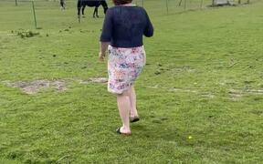 Lady's Frst Meeting With a Beautiful Horse - Animals - VIDEOTIME.COM