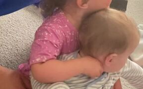 Protective Toddler Doesn't Let Dad Hold His Baby