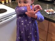 Little Girl Gets Caught While Sneaking Cookie