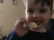 Little Boy Has Conflicting Feelings About Chips