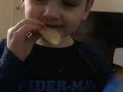 Little Boy Has Conflicting Feelings About Chips