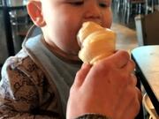 Baby Tries Ice Cream and Gets Intrigued by It
