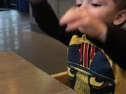 Cute Little Boy Gets Super Thrilled About Pizza