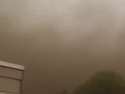 Heavy Sandstorm Approaches House