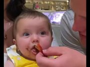 Toddler Reacts to Eating Cocoa Spread For 1st Time