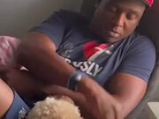 Dog Refuses to Remove Paw From Owner's Arm