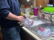 Man Uses Power Drill to Clean Baby Feeding Bottles