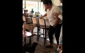 Daughter Pranks Dad by Pretending to go in Labor