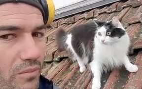 Owner Mimics Cat's Voice
