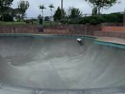 7-Year-Old Kid Tries Skateboarding Trick