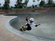7-Year-Old Kid Tries Skateboarding Trick