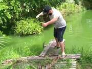 Person Tries to Pick up Fish From Waters But..