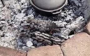 Cooking Chicken on Coal Goes Horribly Wrong