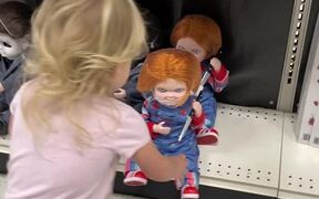 Sweet Girl Gently Puts Back Scary Doll - Kids - VIDEOTIME.COM