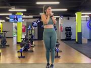 Girl Breaks Gym Light While Jumping Rope