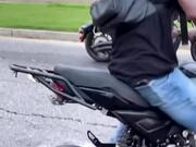 Guy Loses Control of Bike