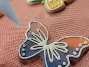 Colorful Butterfly Patterned Cookie Decoration