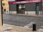 Awful Hailstorm in Spain