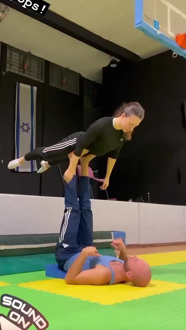 Duo Performs Amazing Acrobatic Flips