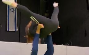 Duo Performs Amazing Acrobatic Flips