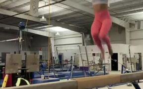 Girl Falls While Attempting Backflip - Sports - VIDEOTIME.COM