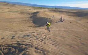 Bikers Perform Stunts in Desert - Sports - VIDEOTIME.COM