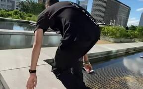 Guy Does Calisthenics Tricks While Free Running - Sports - VIDEOTIME.COM