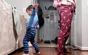 Cute Toddler Practices Yoga With Mother - Kids - VIDEOTIME.COM