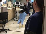 Kid Dances And Cheers Himself Up Before Procedure