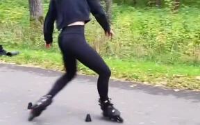 Girl Demonstrates Incredible Skating Tricks - Sports - VIDEOTIME.COM