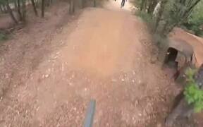 Mountain Bike Riders Jump High Off Hills - Sports - VIDEOTIME.COM