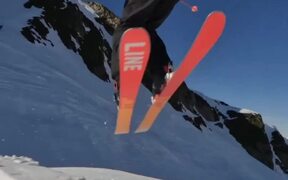 Skier Does Impressive 360 Jumps Off Snow Ramp