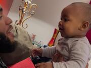 Dad Gets Excited When Baby Says Dada For 1st Time