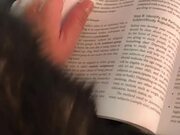 Corgi Wants Attention While Owner Tries to Study